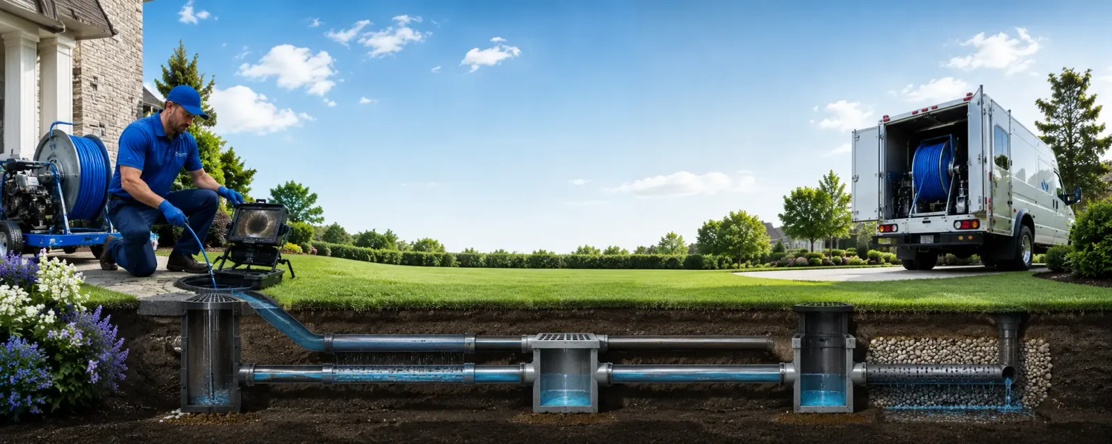 Outdoor drain cleaning information for Columbia, MS